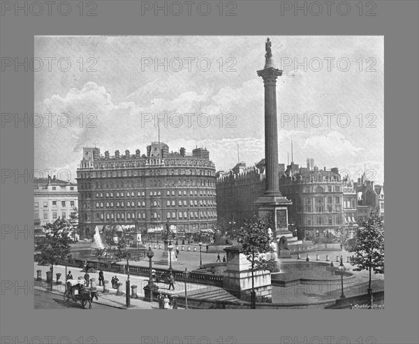 Trafalgar Square, London, c1900. Artist: York & Son.