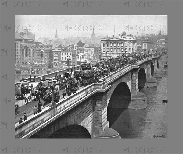 London Bridge, London, c1900. Artist: York & Son.