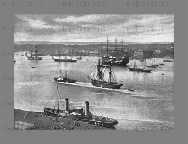 Portsmouth Harbour, c1900. Artist: Alfred John West.