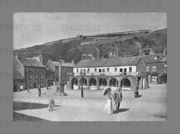 Old Shambles and Market Place, Settle, c1900. Artist: Anthony Horner.