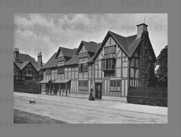 Shakespeare's House, Stratford-on-Avon, c1900. Artist: Harvey Barton.