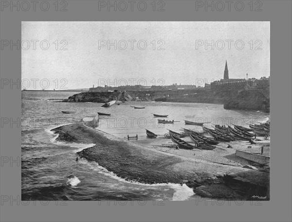 Cullercoats Bay,Tynemouth, c1900. Artist: M Aunty.