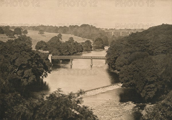 'The Weir Below Barnard Castle', 1902. Artist: Unknown.