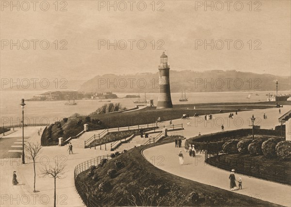 'Plymouth Hoe and Sound and Mouth of the Tamar', 1902. Artist: Unknown.