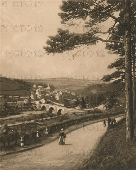 'The Clyde at Kirkfieldbank, from the Braes near Lanark', 1902. Artist: Unknown.