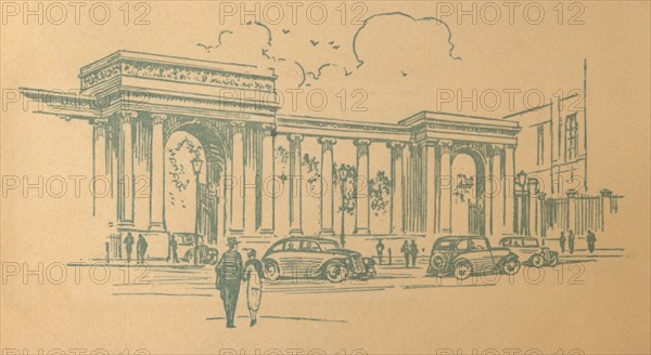 'Hyde Park Corner, London', c1936. Artist: Unknown.