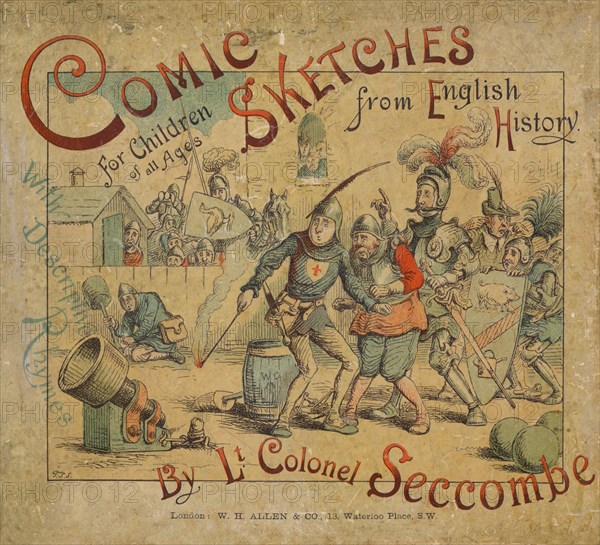 'Comic Sketches from English History front cover', c1884. Artist: Thomas Strong Seccombe.