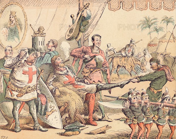 'King Richard I in Palestine', c1884. Artist: Thomas Strong Seccombe.
