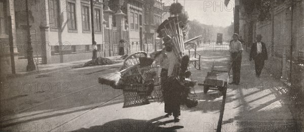 'The wicker-work vendor', 1914. Artist: Unknown.