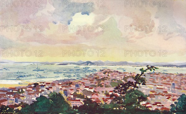 'A View of Rio and the Bay', 1914.  Artist: Unknown.