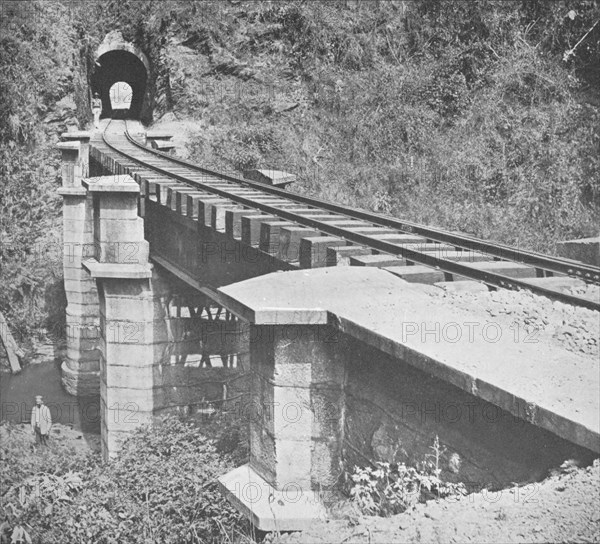 'Central Railway of Brazil: Tunnelling throught the Serra do MAr', 1914. Artist: Unknown.