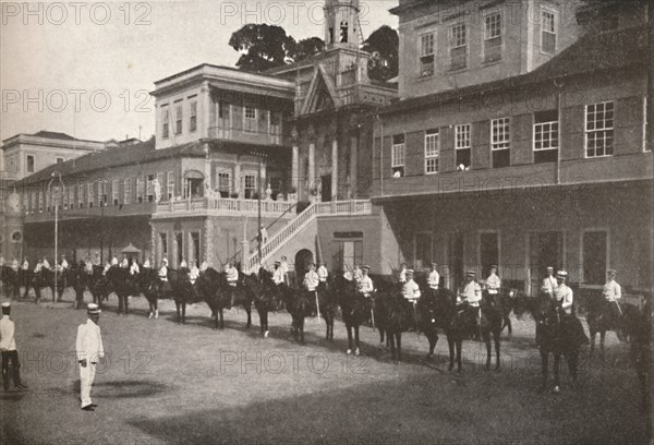 'At the Military Police Head-quarters', 1914. Artist: Unknown.