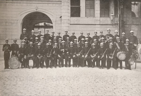 'The Band of the Rio Fire Brigade', 1914. Artist: Unknown.