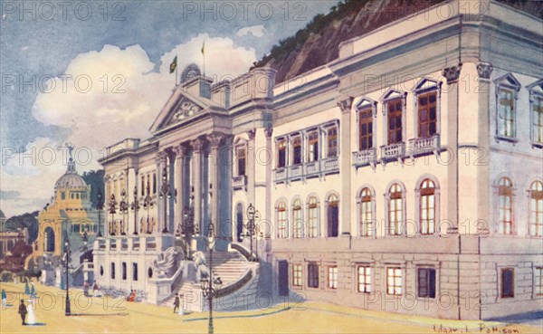 'Ministry of Agriculture, Industry and Commerce, Praia Vermelha', 1914. Artist: Edgar L Pattison.