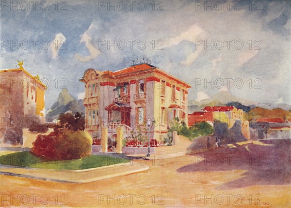 'Residence of H.E. Dr. Pedro de Toledo, ex-Minister of Agriculture, Avenida Beira Mar', 1914. Artist: Unknown.