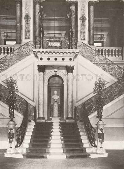 'The National Library staircase', 1914. Artist: Unknown.