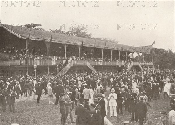 'A portion of the Derby Club Racecourse Enclosure', 1914. Artist: Unknown.