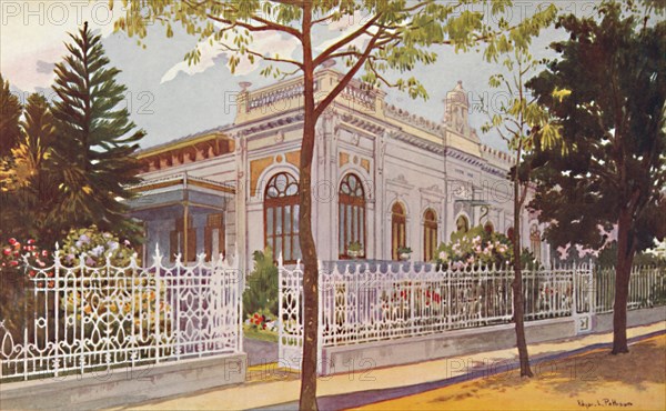 Vilino Nair, Residence of Admiral Baron de Teffé von Hoonholtz, Petropolis, 1914. Artist: Edgar L Pattison.
