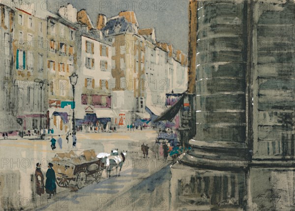 'The Revolution's own street of Saint-Antoine', c1927, (1927). Artist: Henry Franks Waring.