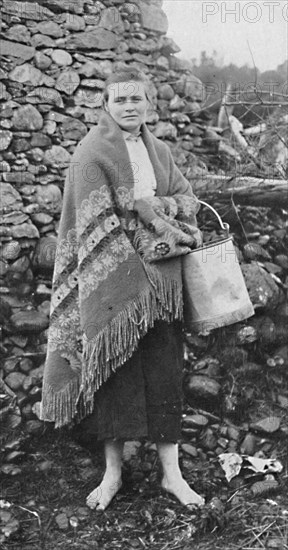 A Killarney peasant girl, Ireland, 1912. Artist: Unknown.