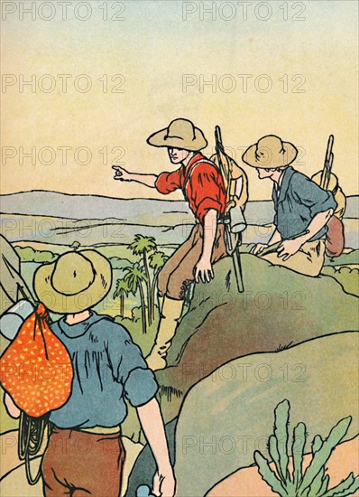 'Early Settlers in Australia', 1912. Artist: Charles Robinson.