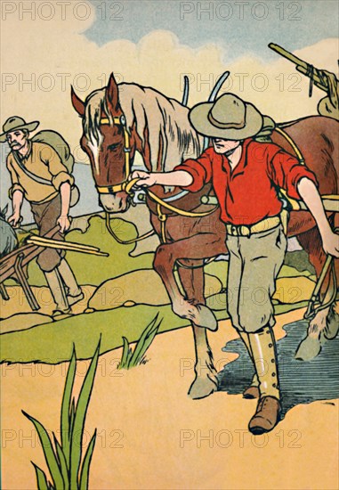 'Off to the Gold-Fields', 1912. Artist: Charles Robinson.