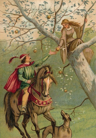 'Two-Eyes and the Knight', 1901. Artist: Edward Henry Wehnert.