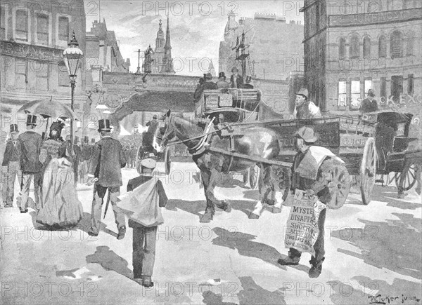 'Ludgate Circus', 1891. Artist: William Luker.