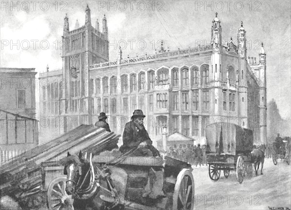 'The Record Office, Fetter Lane', 1891. Artist: William Luker.