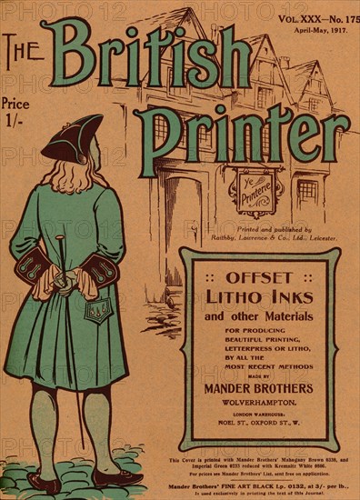 'The British Printer Vol. XXX - No. 175 April-May, 1917 cover', 1917. Artist: Mander Brothers.