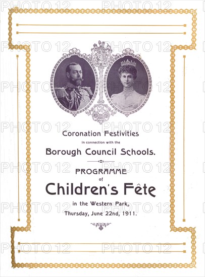 'Coronation Festivities in connection with the Borough Council Schools, 1911', (1917). Artist: Unknown.