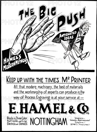 'The Big Push - E. Hamel & Co. advert', 1916. Artist: E Hamel & Co.