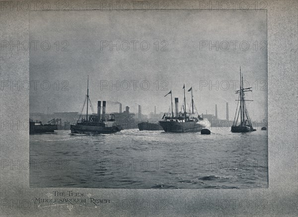 'The Tees, Middlesbrough Reach', 1919. Artist: Hood & Co. Ltd.