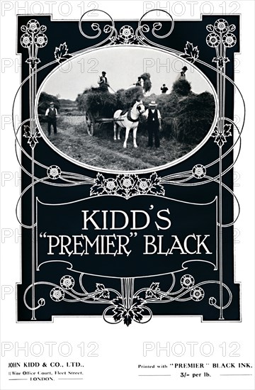 'Kidd's Premier Black - John Kidd & Co., Ltd. Advert', 1919. Artist: John Kidd & Co.