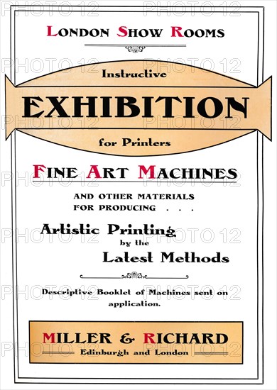 'London Show Rooms  - Instructive Exhibition for Printers', 1907. Artist: Miller & Richard.