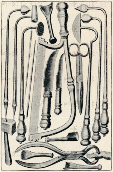 'Surgical Instruments', 1639, (1903). Artist: Unknown.