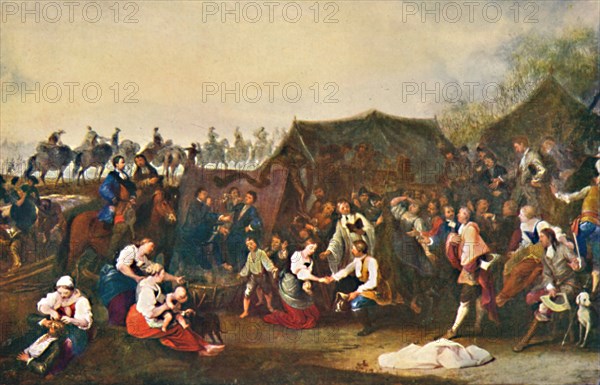 'A Wedding in Camp', c1850, (1903). Artist: Johann Moritz Rugendas.