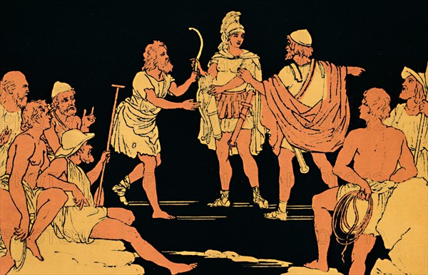 'The Repentance of Neoptolemus', 1880. Artist: Lachmann.