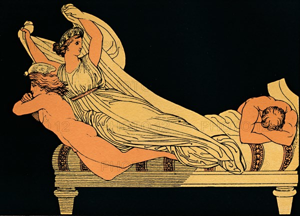 The Empty Joy That Dwells In the Dreams of the Night, 1880. Artist: Flaxman.
