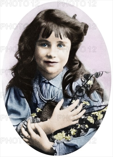 The Queen Mother at seven years old, 1907 (1937). Artist: Unknown.