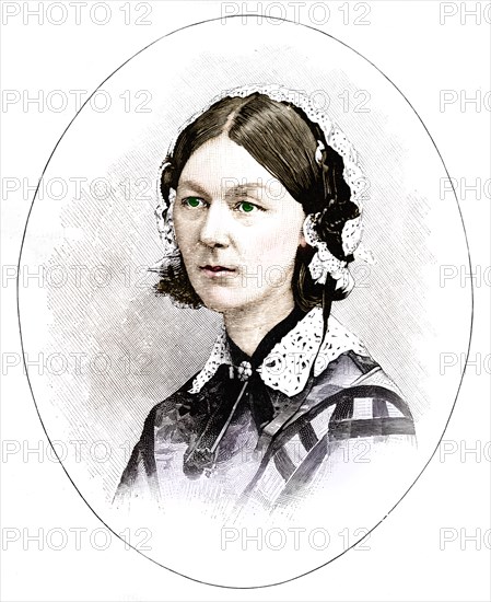 Florence Nightingale (1820-1910), British nurse. Artist: Unknown.