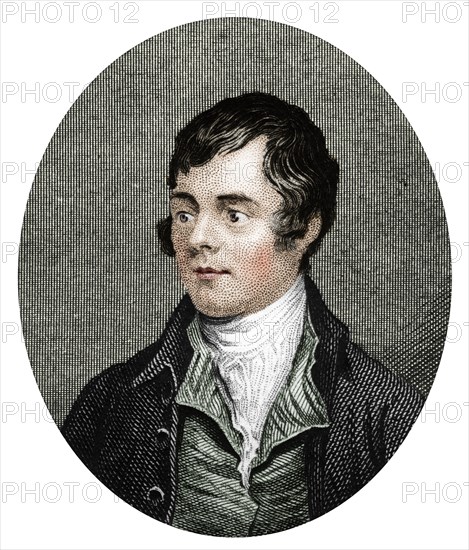 Robert Burns, Scottish poet, 1877. Artist: Unknown.