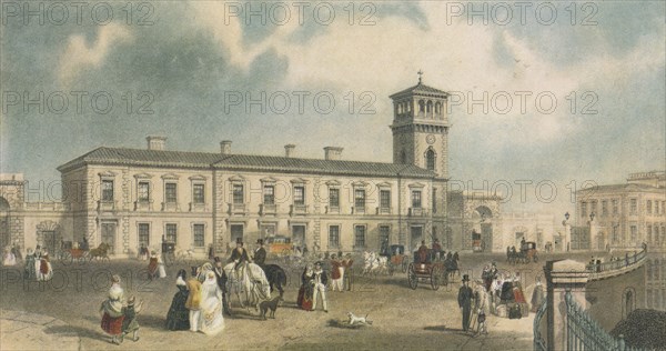London Bridge Station, Bermondsey, London, 1845. Artist: Henry Adlard.