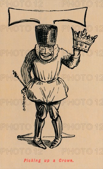 'Picking up a Crown', c1860, (c1860). Artist: John Leech.