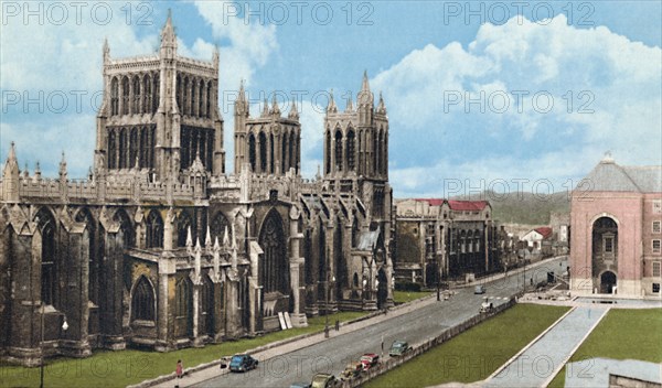 'Bristol Cathedral', c1940s. Artist: Unknown.