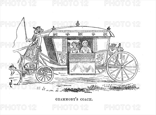 'Grammont's Coach', c1870. Artist: Unknown.