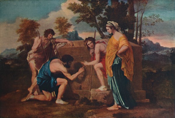 'Et in Arcadia ego (Les bergers d'Arcadie or The Arcadian Shepherds)', 1637-1638, (1911). Artist: Nicolas Poussin.