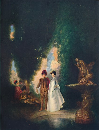 'The Fountain', c18th century, (1911). Artist: Jean-Antoine Watteau.