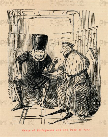 'Henry of Bolingbroke and the Duke of York', c1860, (c1860). Artist: John Leech.