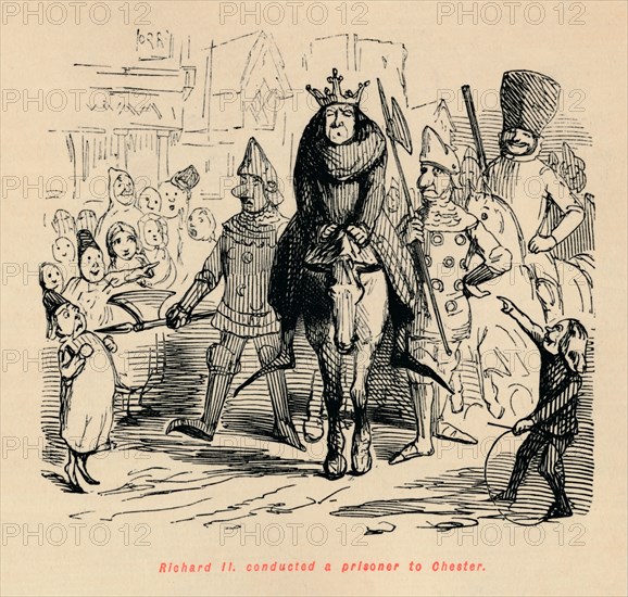 'Richard II. conducted a prisoner to Chester', c1860, (c1860). Artist: John Leech.